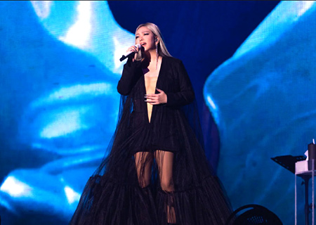 张惠妹新加坡演唱会,kaiyun开云LED租赁屏闪耀全场！